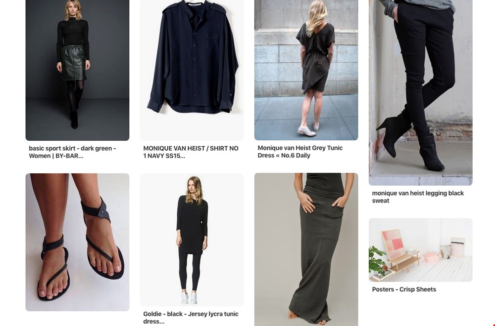 Monique van Heist (ook hier te zien) maakt al jaren dezelfde vaste fashioncollectie van items die fijn zijn én blijven Monique van Heist (ook hier te zien) maakt al jaren dezelfde vaste fashioncollectie van items die fijn zijn én blijven